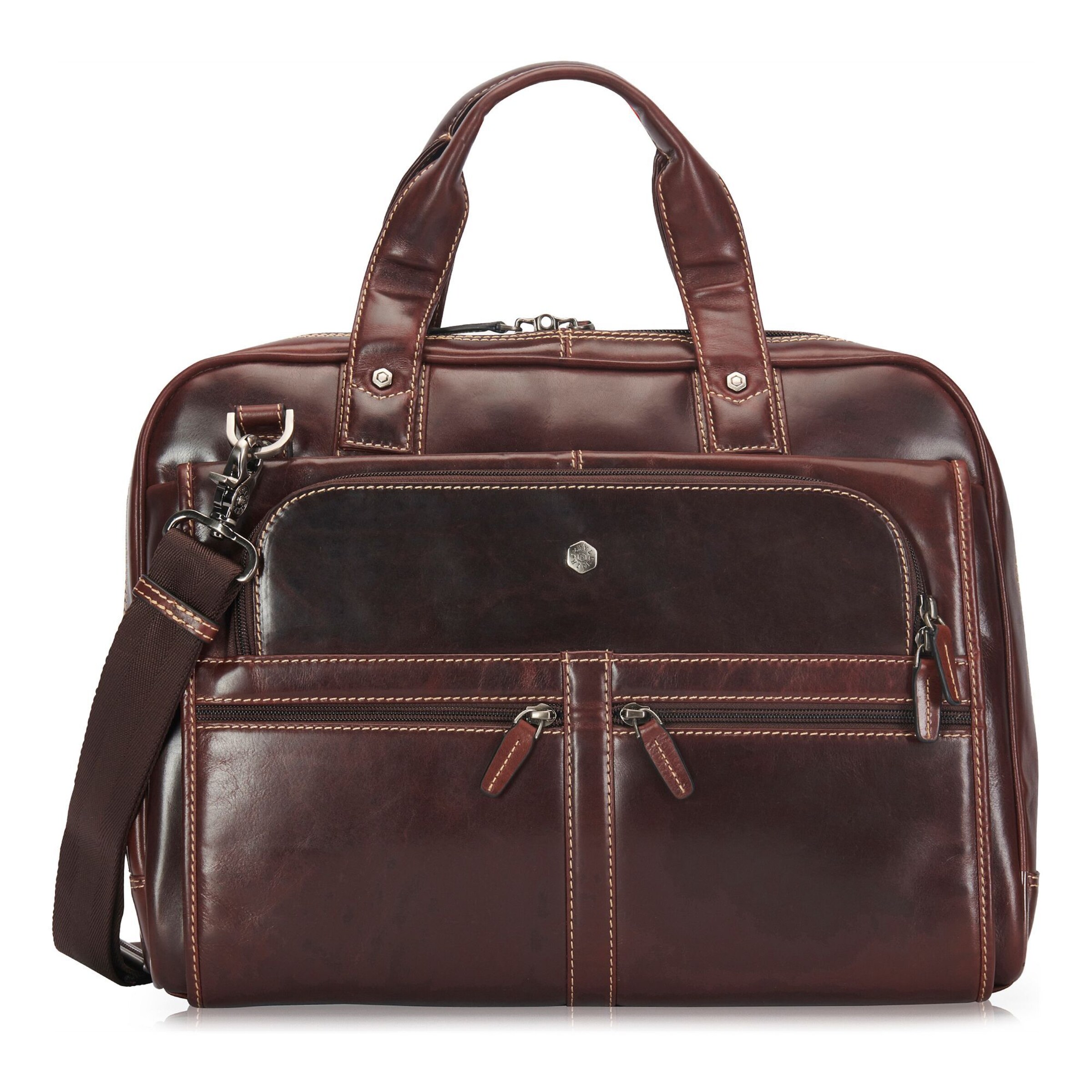 Jekyll & Hide Document Bag in Brown: front