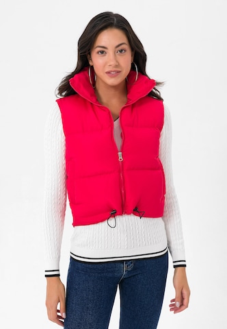 Jimmy Sanders Bodywarmer in Rood: voorkant