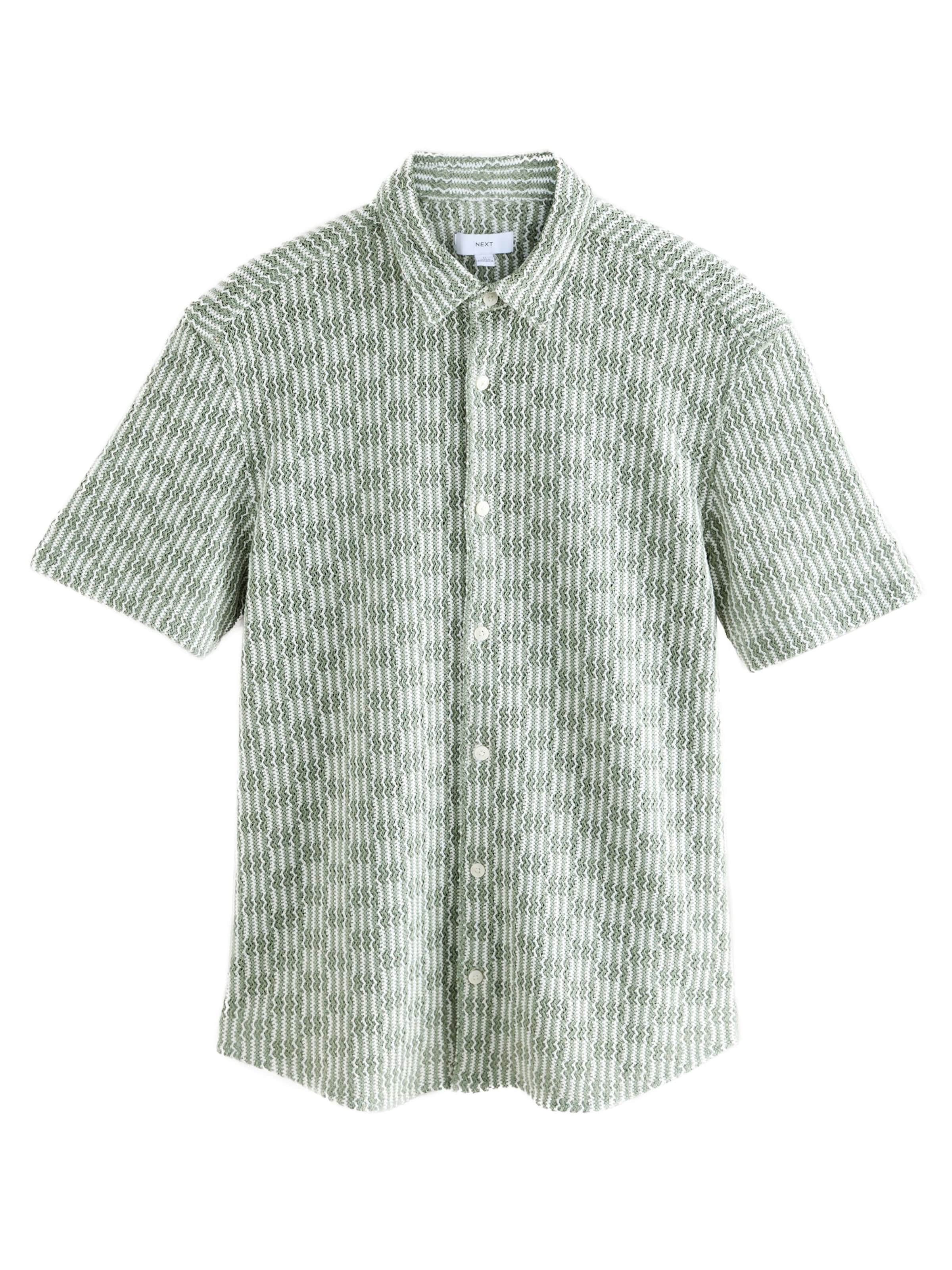 Next Regular Fit Hemd in Grün: Vorderseite