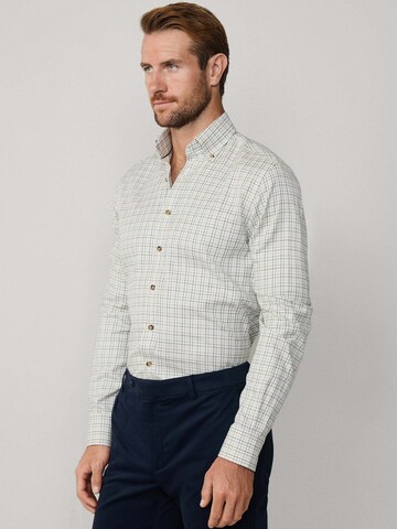 Hackett London Regular fit Overhemd in Groen