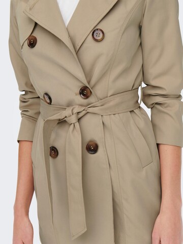 Only Petite Between-Seasons Coat 'Valerie' in Beige