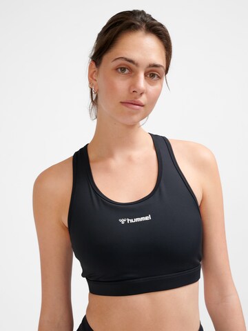 Hummel Bustier Sports-BH i sort: forside