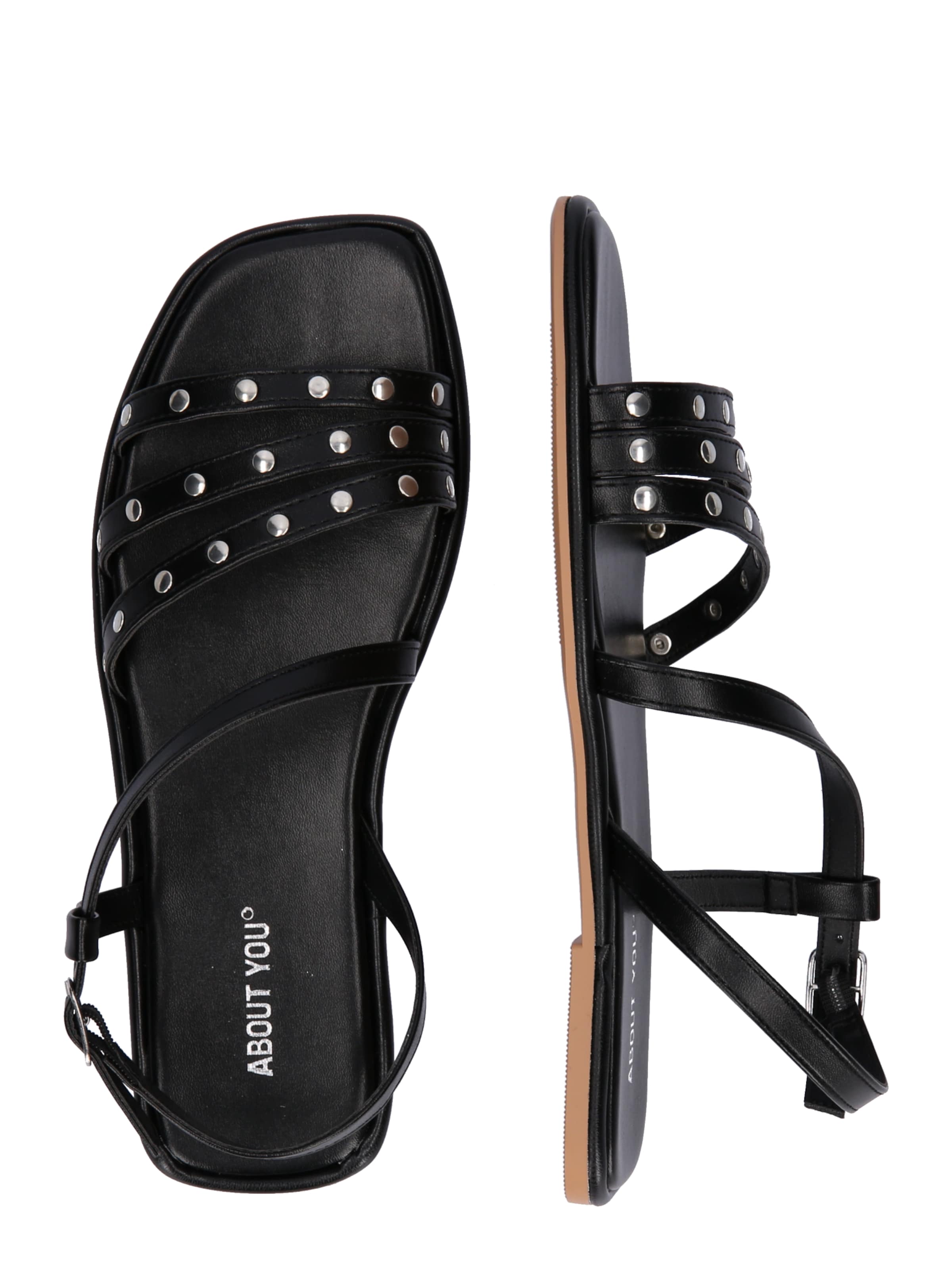 melns ABOUT YOU Sandales 'Christin'