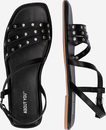 ABOUT YOU Sandalen 'Christin' in Schwarz