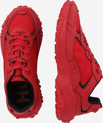 HUGO Red Sneaker 'GO1ST Pume' in Rot