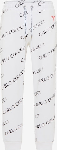 Carlo Colucci Pants 'Davare' in White: front