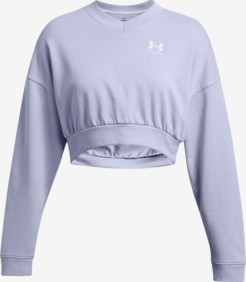 UNDER ARMOUR Functioneel shirt 'Tech Vent Geotessa' 'Rival Terry' in Lila: voorkant