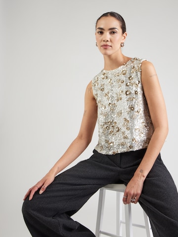 Chemisier 'Magnolia' MSCH COPENHAGEN en argent : devant