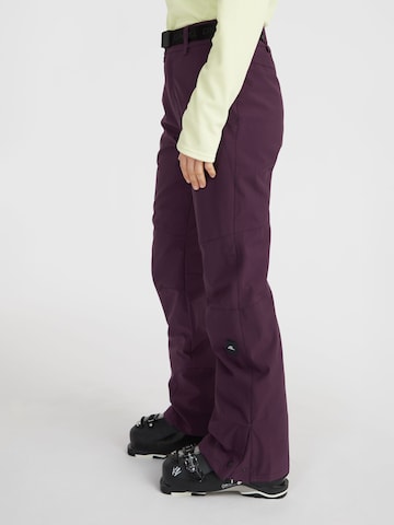 O'NEILL Slimfit Outdoorové kalhoty – červená