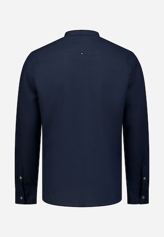 No Excess Regular Fit Hemd in Blau