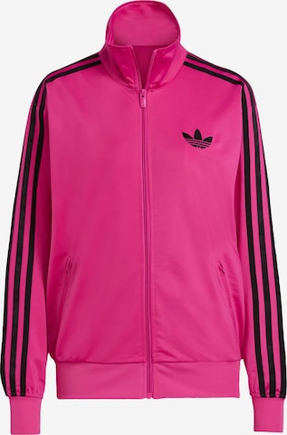 ADIDAS ORIGINALS Кофта на молнии 'Adicolor Classic Firebird' в Ярко-розовый: спереди