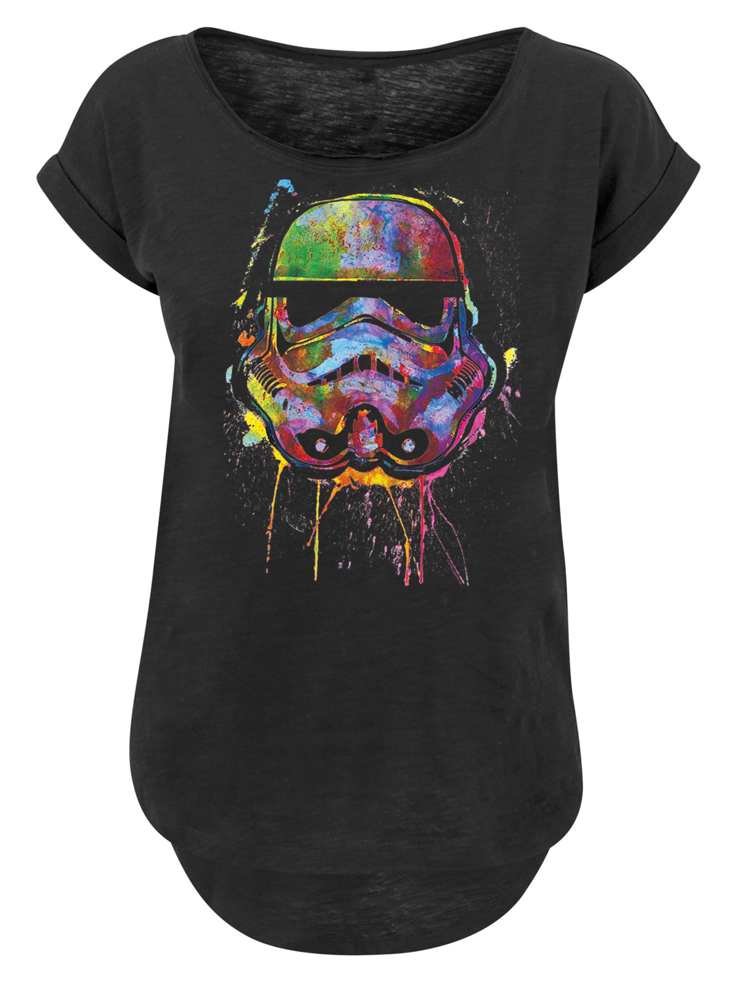 T-shirt 'Star Wars' F4NT4STIC en noir : devant
