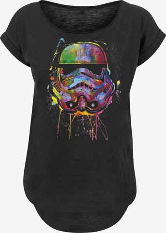F4NT4STIC Shirt 'Star Wars' in Zwart: voorkant