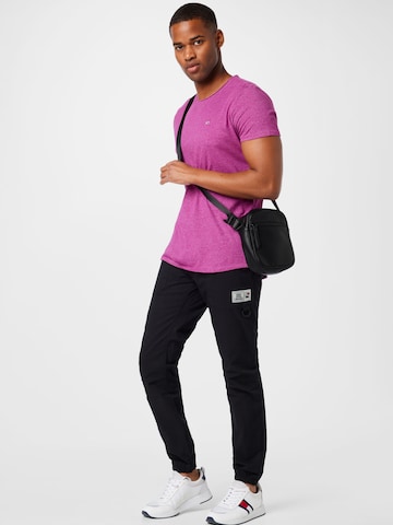 T-Shirt 'Jaspe' Tommy Jeans en violet