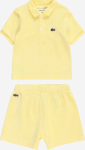 Pyjama LACOSTE en jaune : devant
