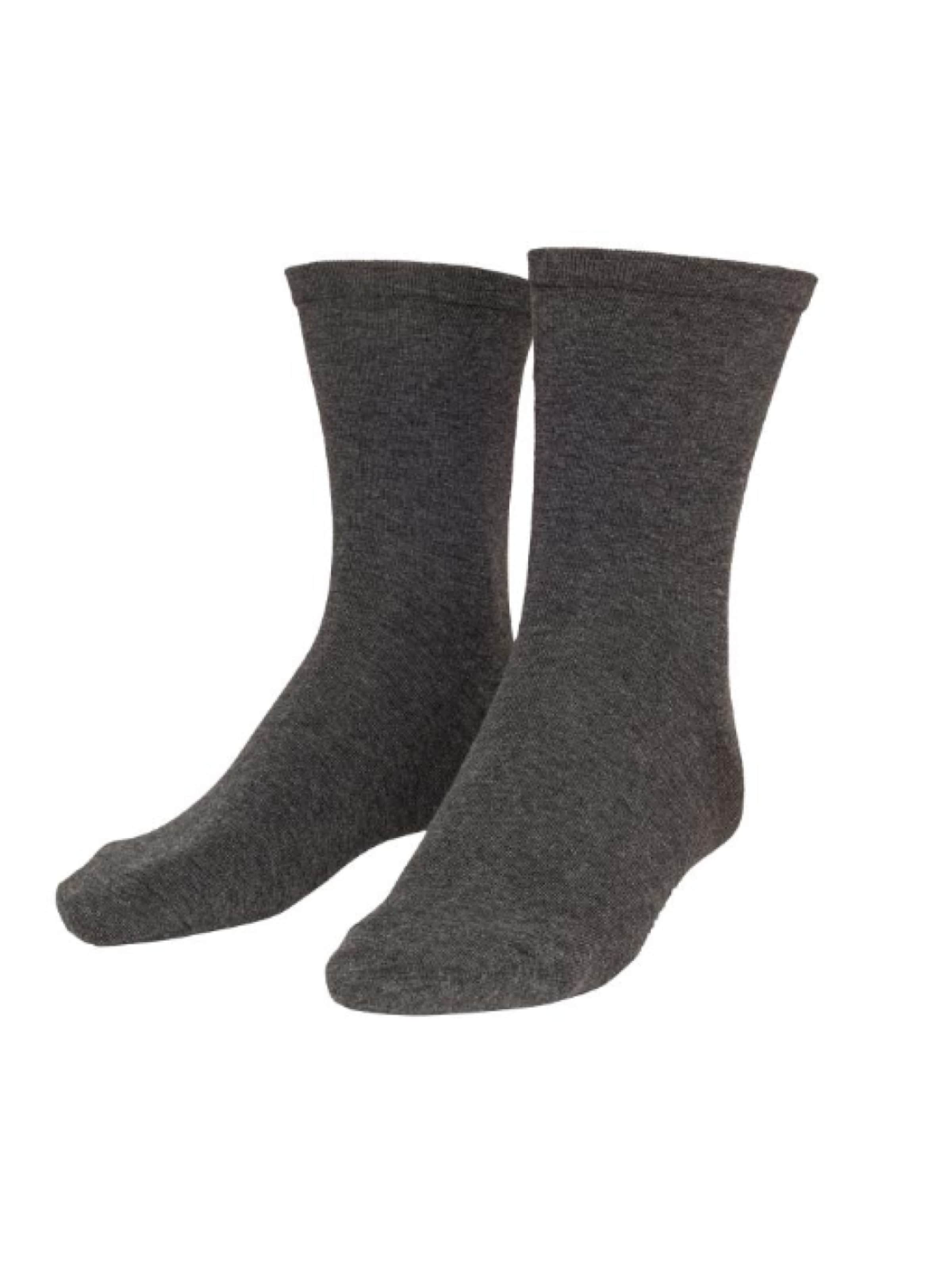 Adamo Socks 'ADRIAN sensitive (Ohne Gummi) Antrazit' in Grey: front
