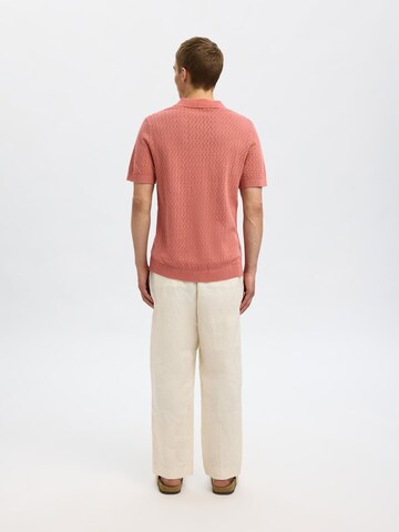 SELECTED HOMME Pullover 'SLHLino' i rød