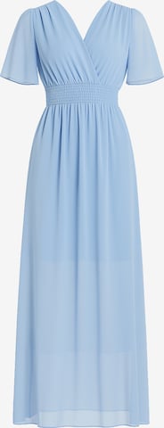 Robe Elara en bleu : devant