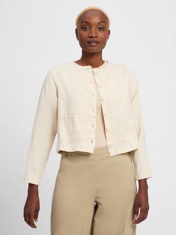 Marie Lund Between-Season Jacket in Beige: front