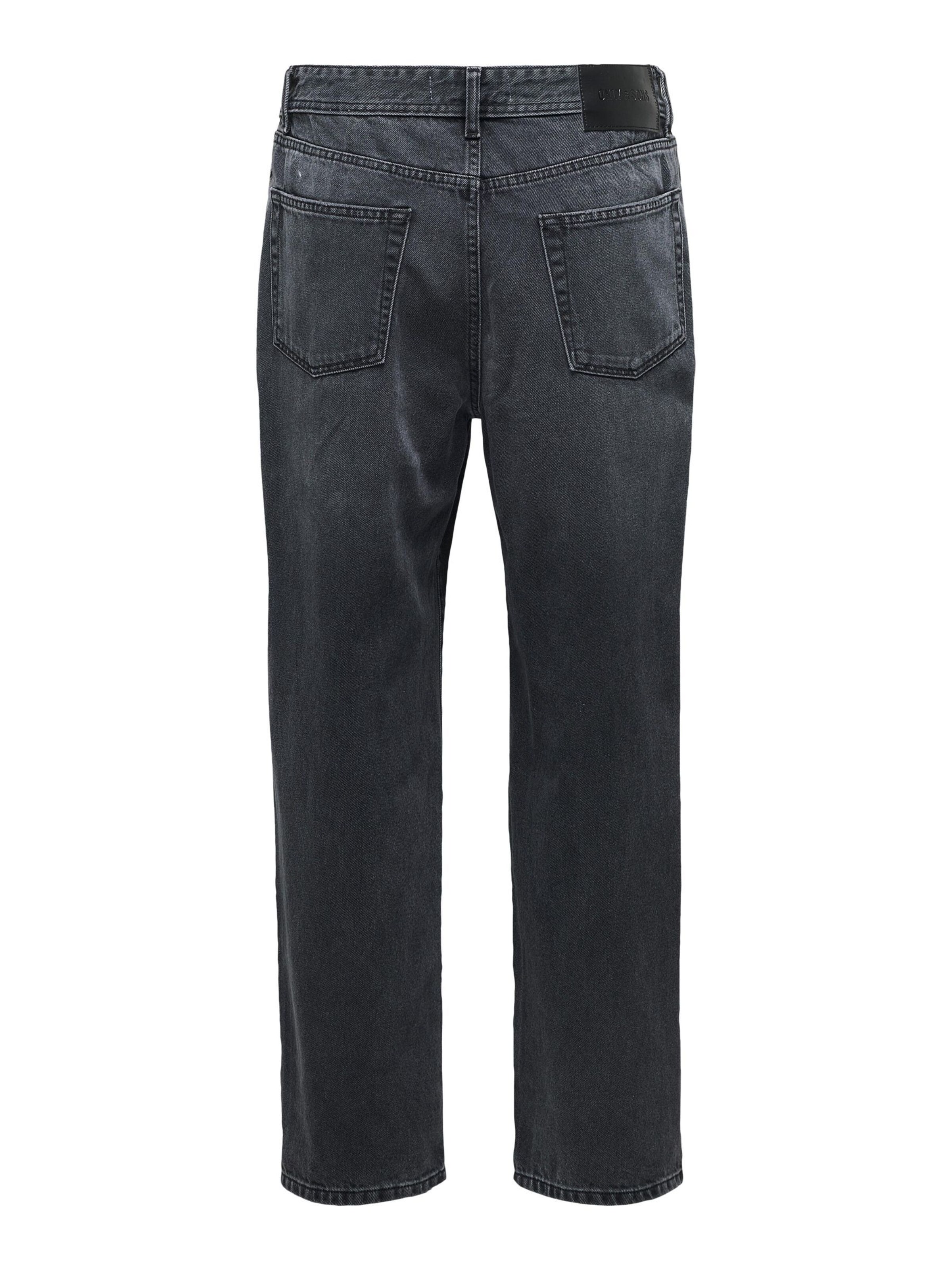 Only & Sons Regular Jeans 'FADE' in Zwart