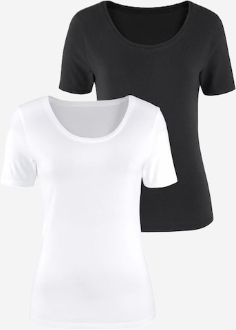 T-shirt VIVANCE en noir : devant