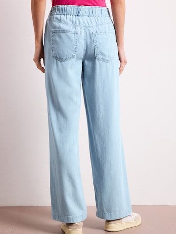 STREET ONE Wide leg Jeans 'Emee' i blå