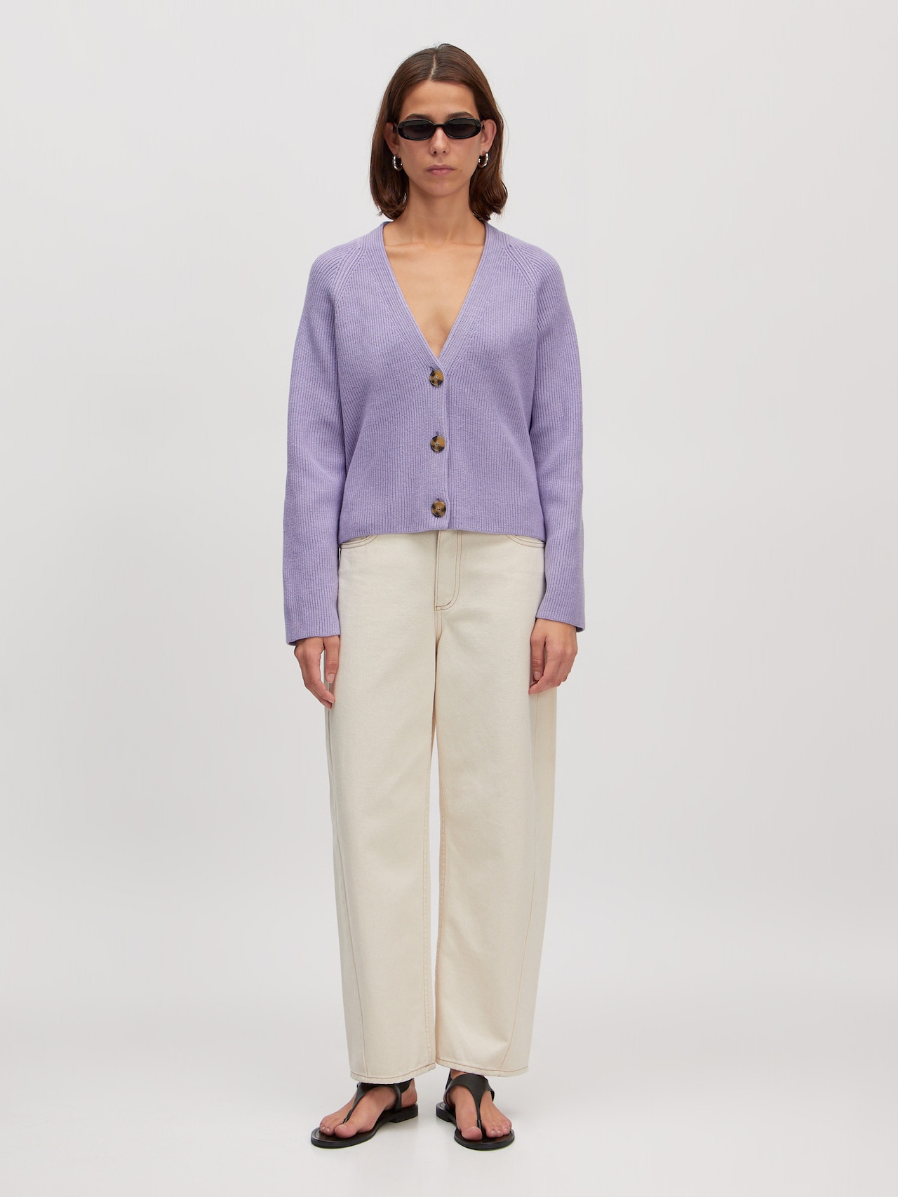 EDITED Produkte Strickjacke 'Logan' lila