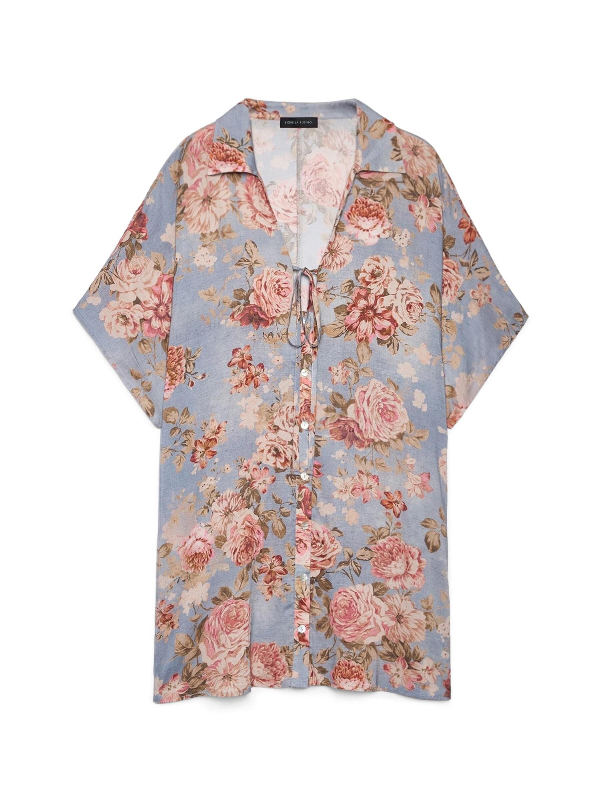 Fiorella Rubino Blouse in Blauw: voorkant