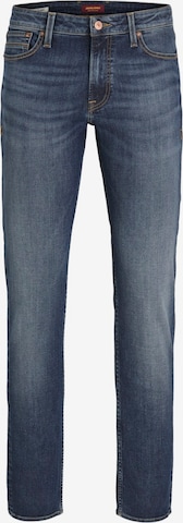 Coupe slim Jean 'JJIClark' JACK & JONES en bleu : devant