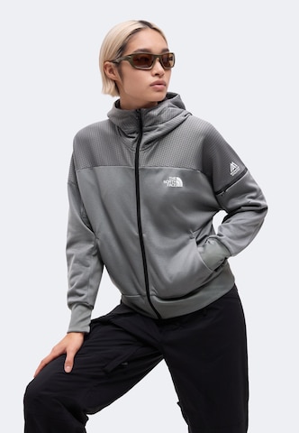 THE NORTH FACE Funkčná flisová bunda 'MOUNTAIN ATHLETICS' - Sivá: predná strana