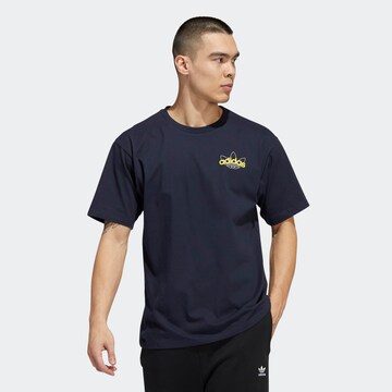 ADIDAS ORIGINALS T-shirt 'Athletic Club' i blå: framsida