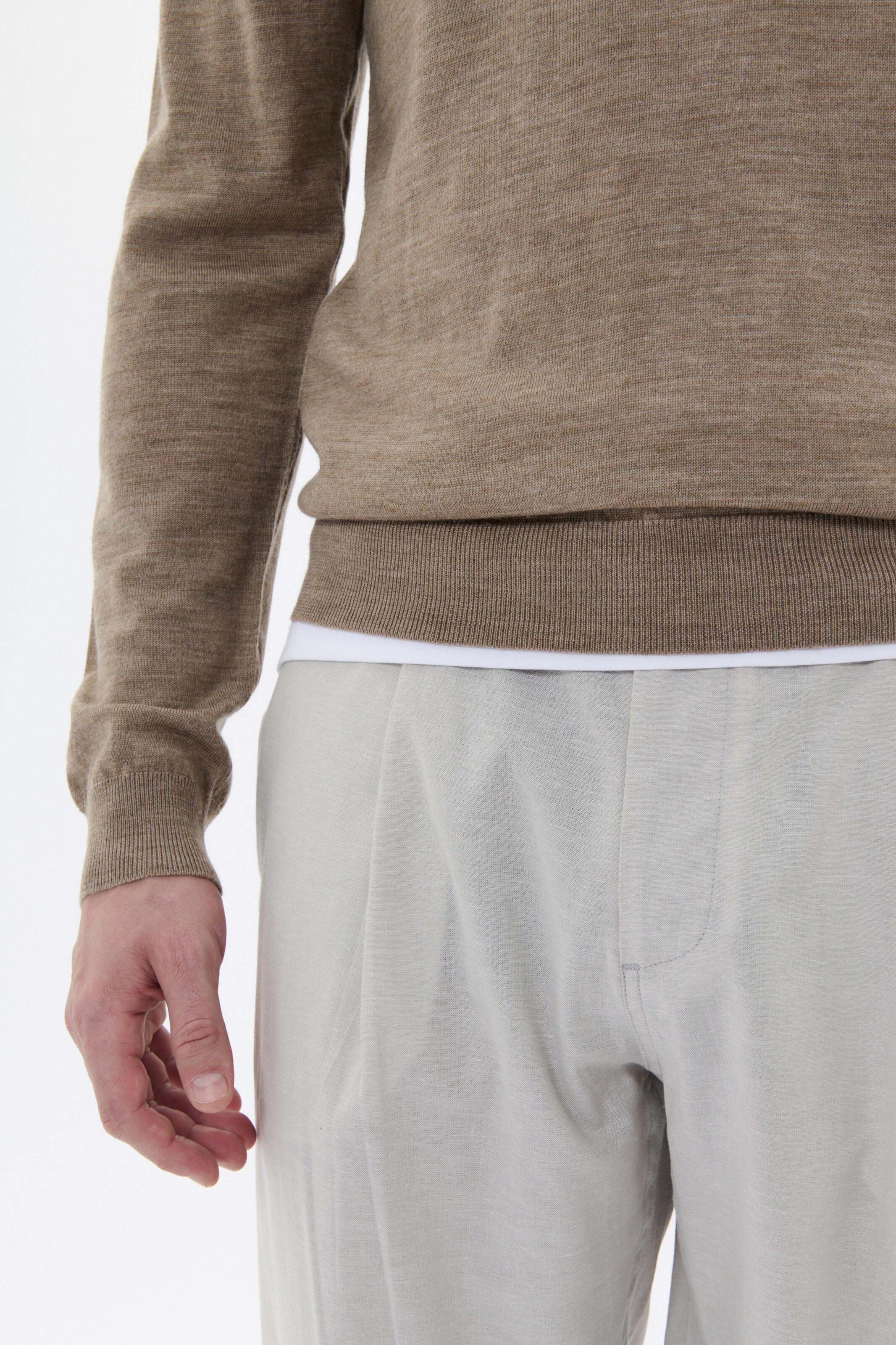 Matinique Pullover 'Polo' in Braun