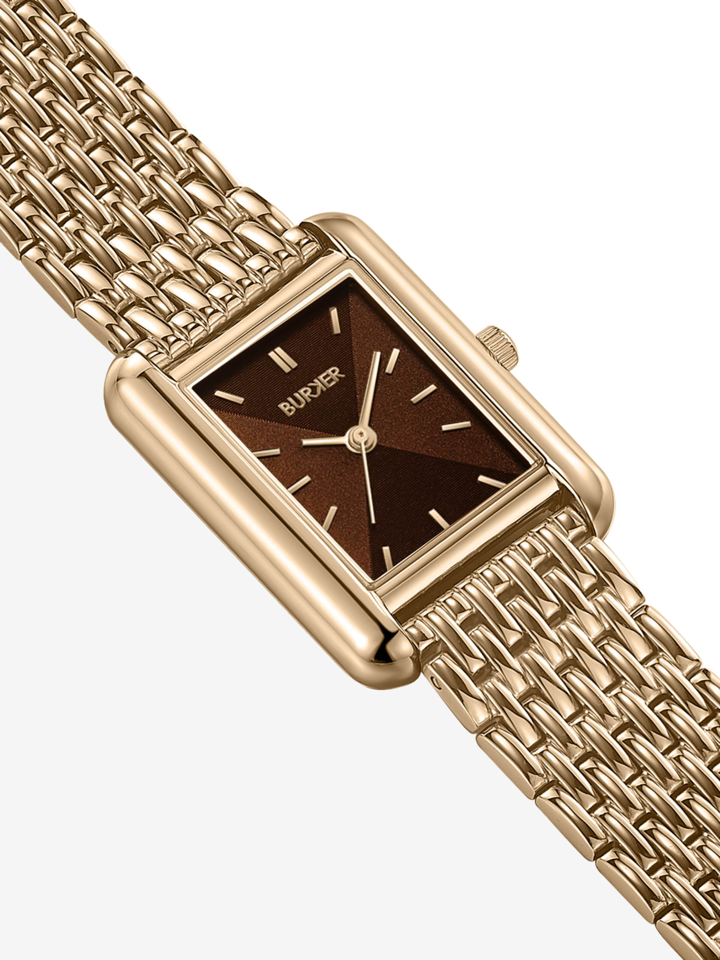 BURKER Watches Analoguhr 'Olivia Gold Brown'‌‌‌‌‌‌‌‌‌‌ in Gold
