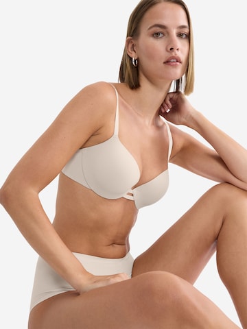 TRIUMPH T-Shirt Bügel-BH ' Red Label Body Make-Up Illusion ' in Beige