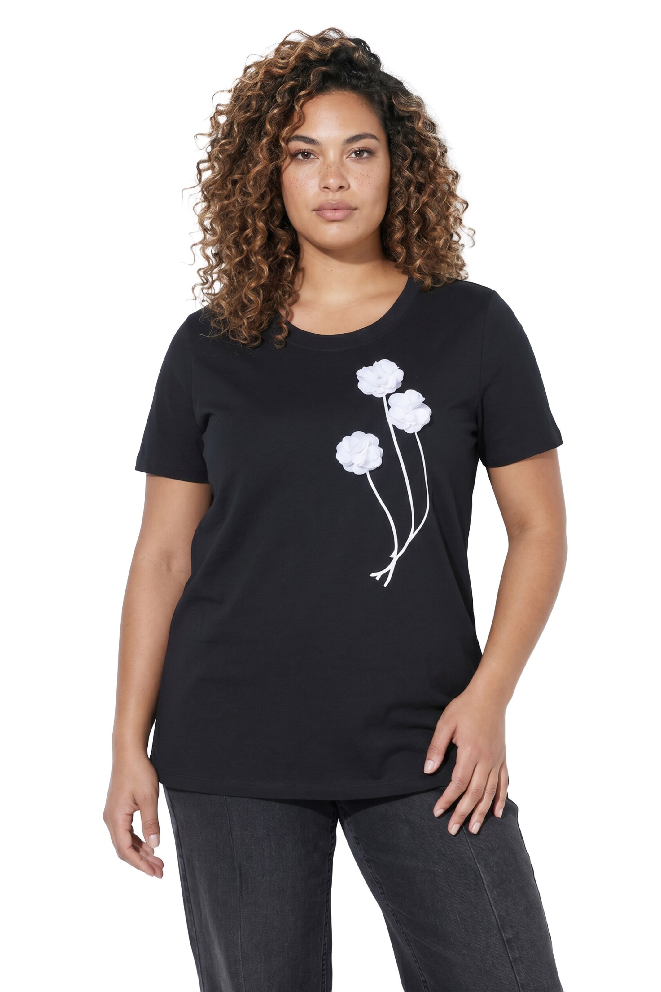 MIAMODA Shirt in Black: front