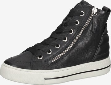 Paul Green High-Top Sneakers in Black: front