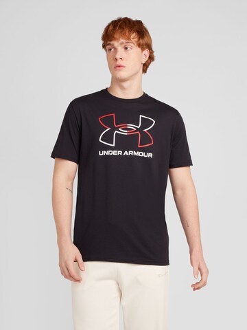 Tricou funcțional 'Foundation' de la UNDER ARMOUR pe negru: față