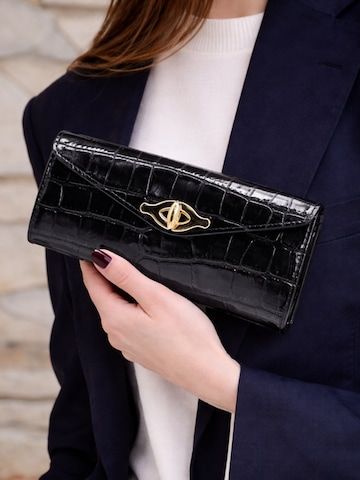 Cheval Firenze Wallet 'MARLON CROC' in Black