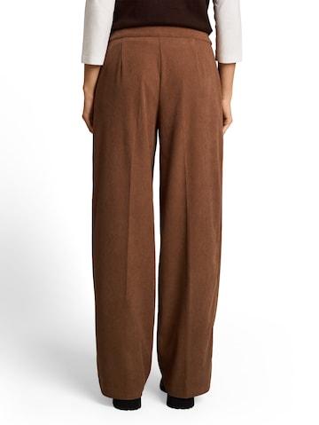 TOM TAILOR Wide leg Pantalon 'Lea' in Beige