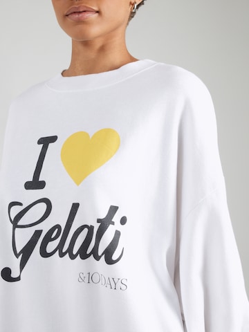 10Days Collegepaita 'Gelati' värissä valkoinen