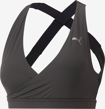 Reggiseno sportivo di PUMA in nero: frontale