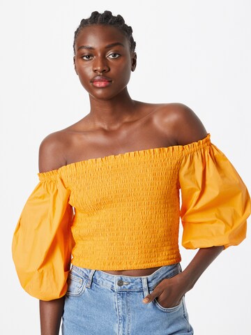 PATRIZIA PEPE Bluse 'CAMICIA' in Gelb: Vorderseite