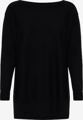 Fransa Sweater 'FRBEMELANGE' in Black: front
