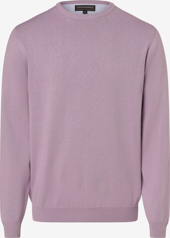 Pull-over Finshley & Harding en violet : devant