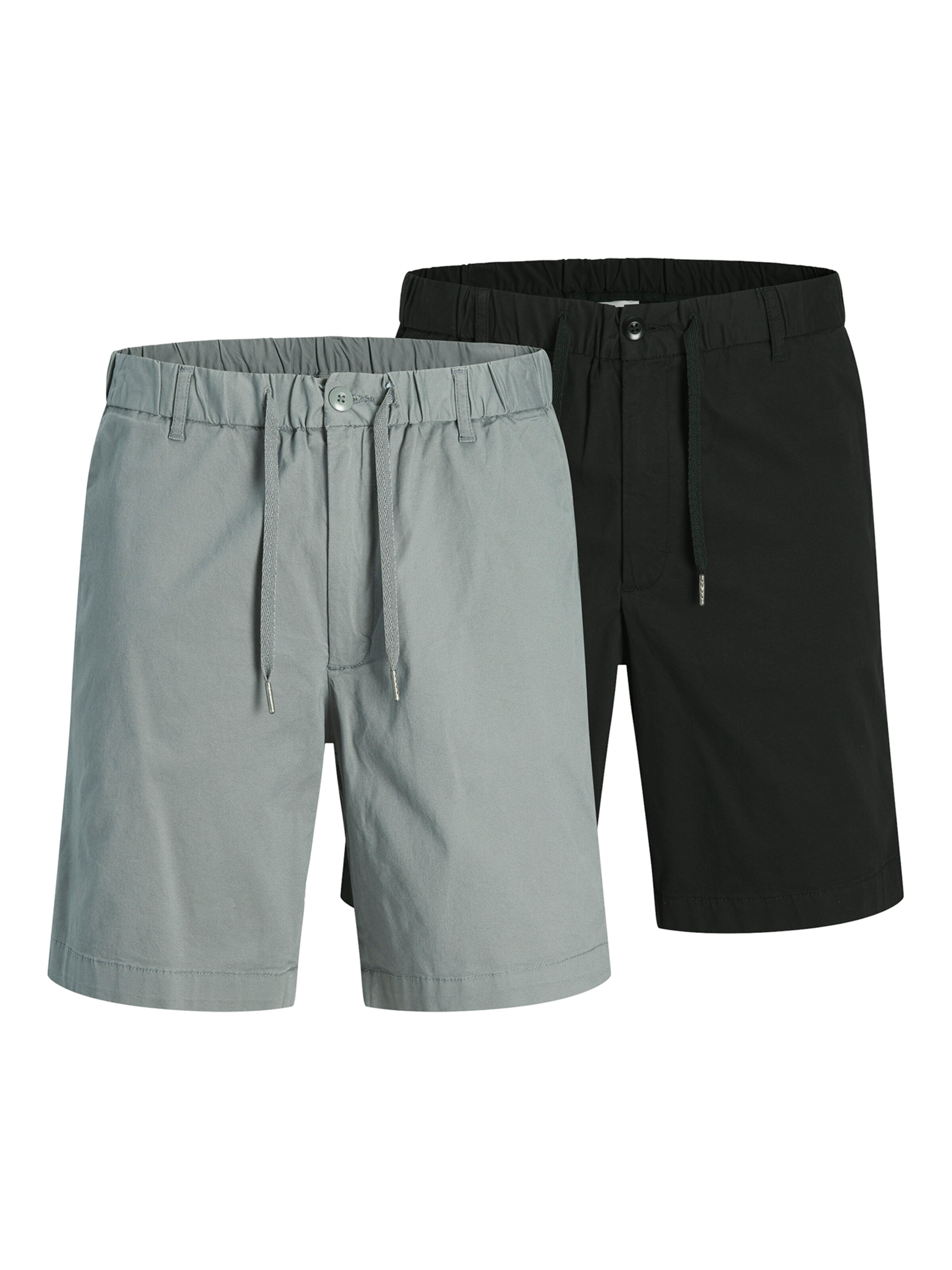 JACK & JONES Lærredsbukser 'JPSTJAIDEN ROCCO' i grå: forside