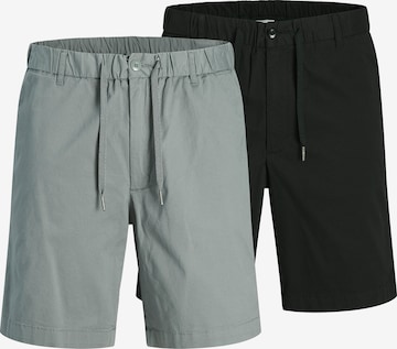 JACK & JONES Lærredsbukser 'JPSTJAIDEN ROCCO' i grå: forside
