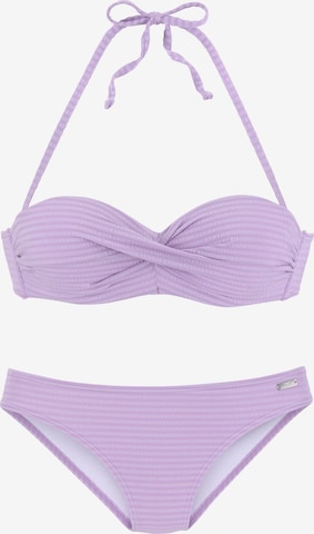 Bikini VENICE BEACH en violet : devant