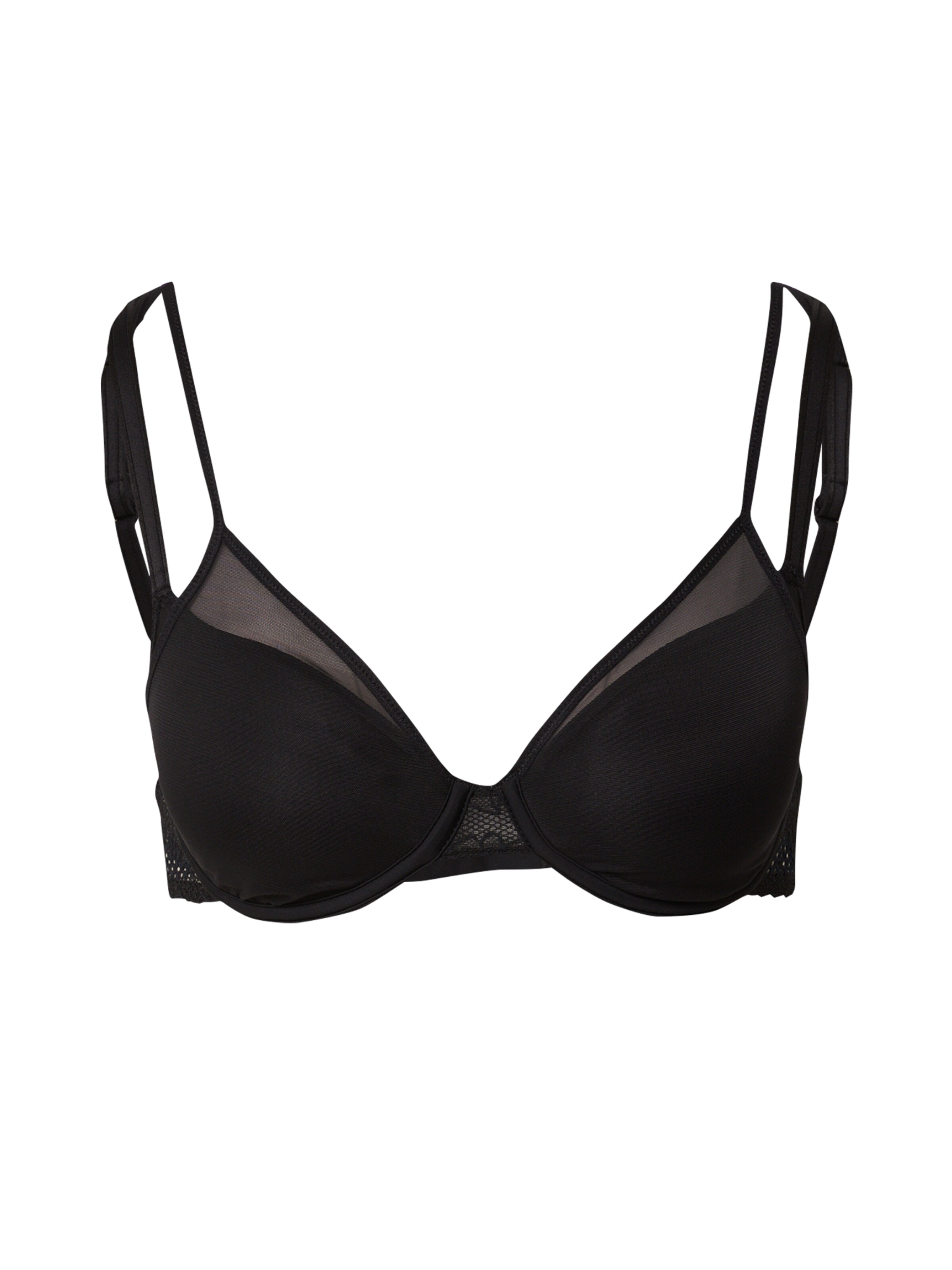 PASSIONATA Koszulkowy Biustonosz w kolorze czarny: przód