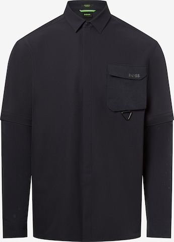BOSS Regular Fit Hemd in Schwarz: Vorderseite