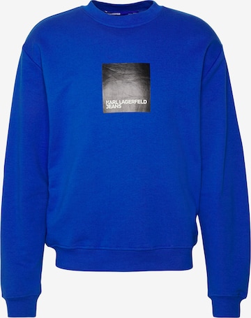 Sweat-shirt KARL LAGERFELD JEANS en bleu : devant
